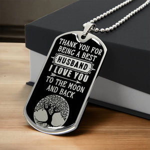 Personalized Dog Tag -Daddy-Thank you