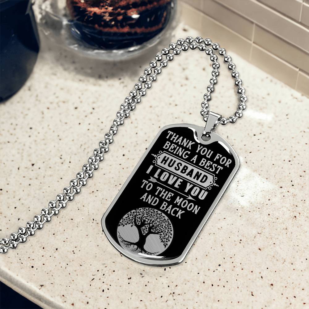 Personalized Dog Tag -Daddy-Thank you