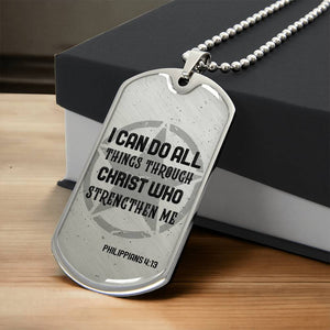 Personalized Dog Tag - I can do all things