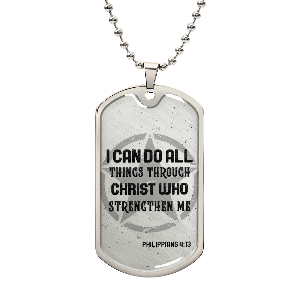 Personalized Dog Tag - I can do all things