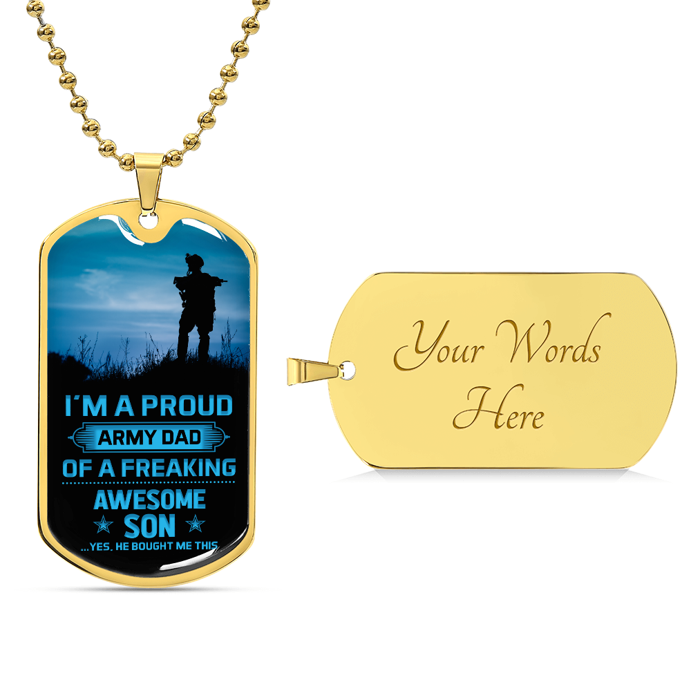 Personalized Dog Tag - I'm a proud Army Dad