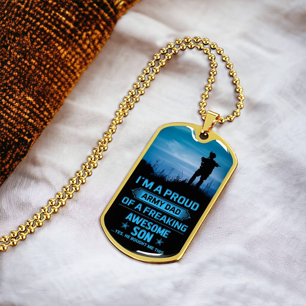 Personalized Dog Tag - I'm a proud Army Dad