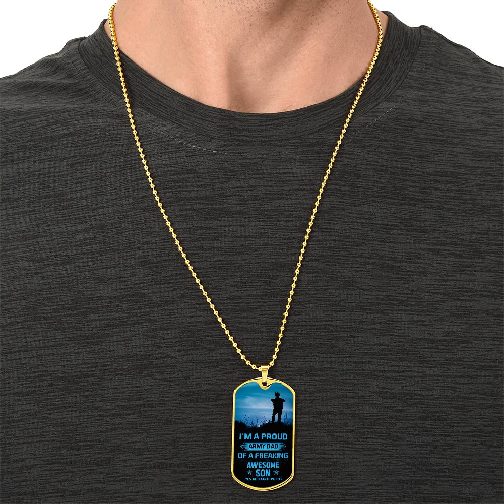 Personalized Dog Tag - I'm a proud Army Dad