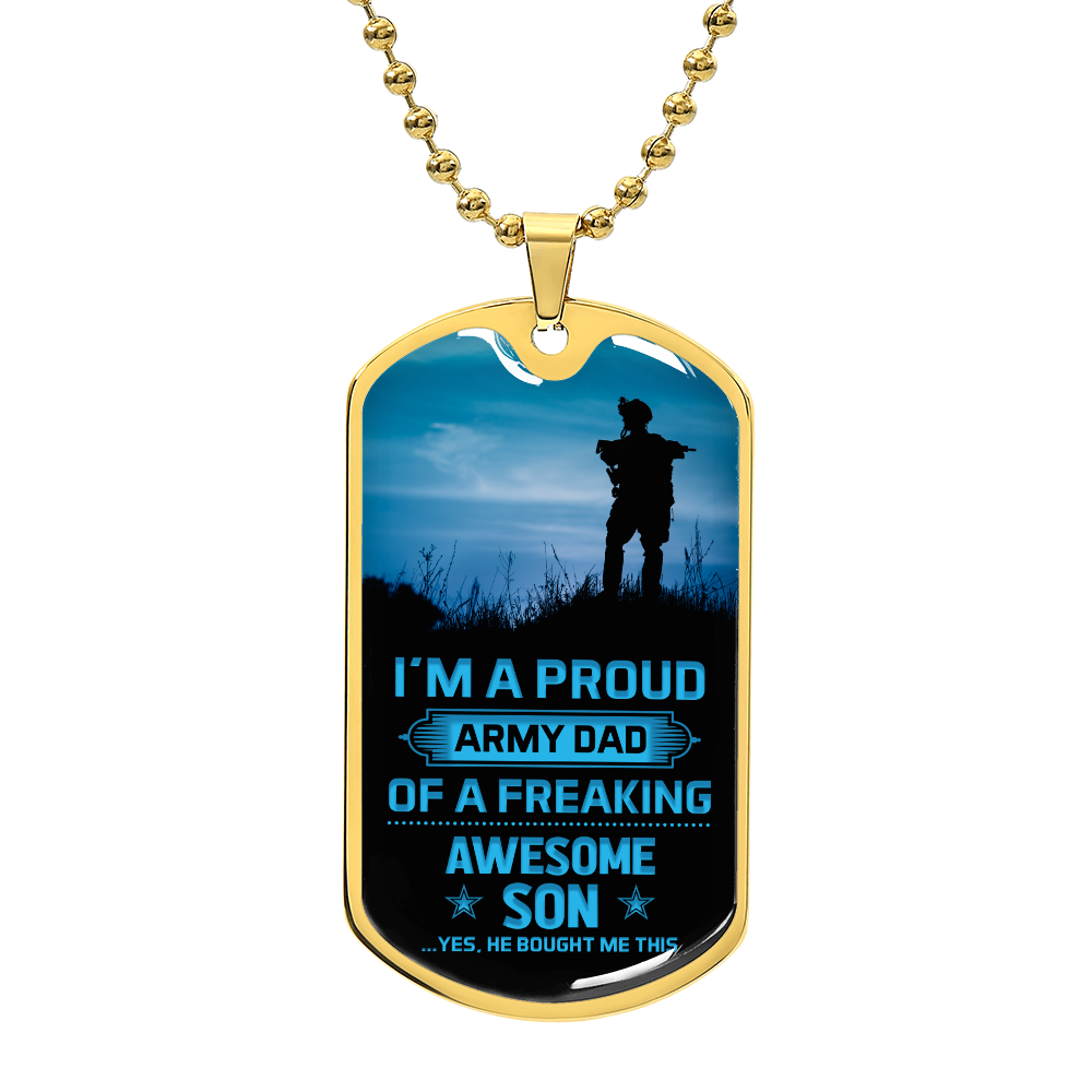 Personalized Dog Tag - I'm a proud Army Dad