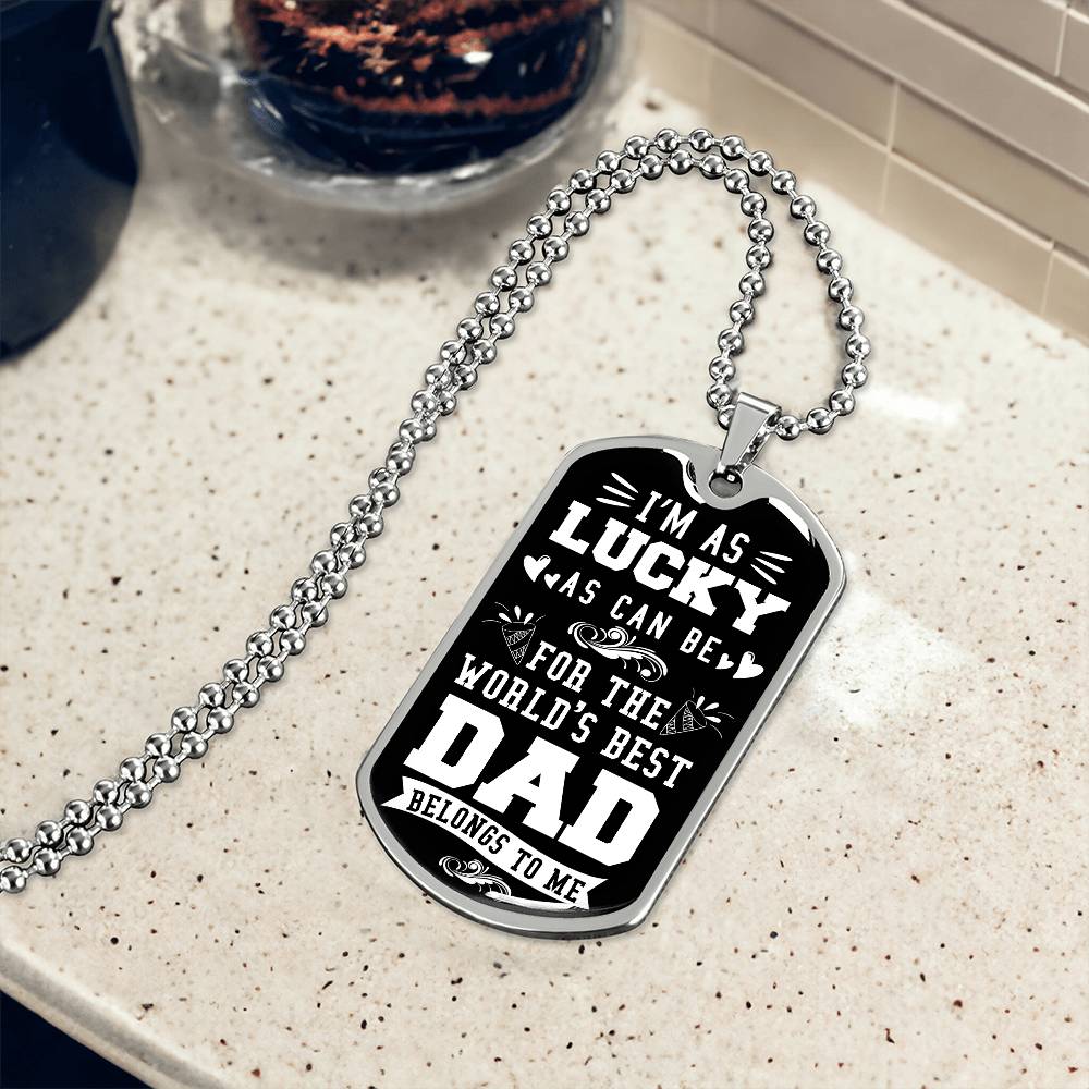 Personalized Dog Tag - I'm as Lucky