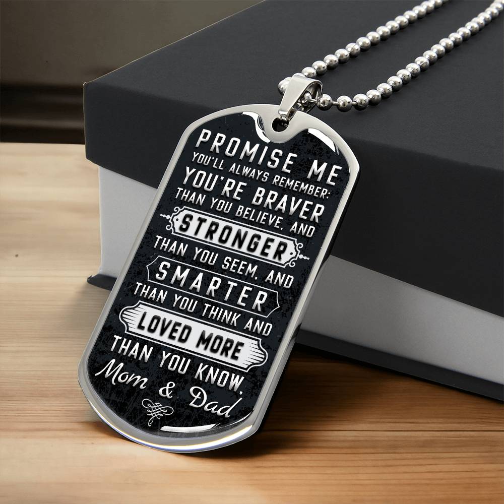 Personalized Dog Tag - Promise me