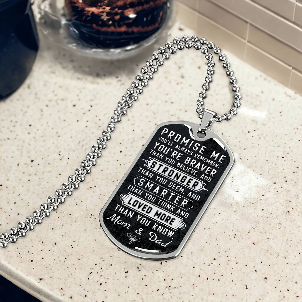 Personalized Dog Tag - Promise me