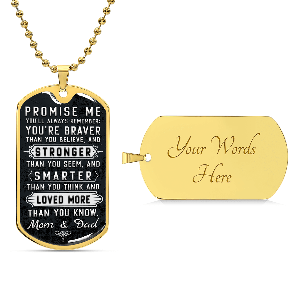 Personalized Dog Tag - Promise me