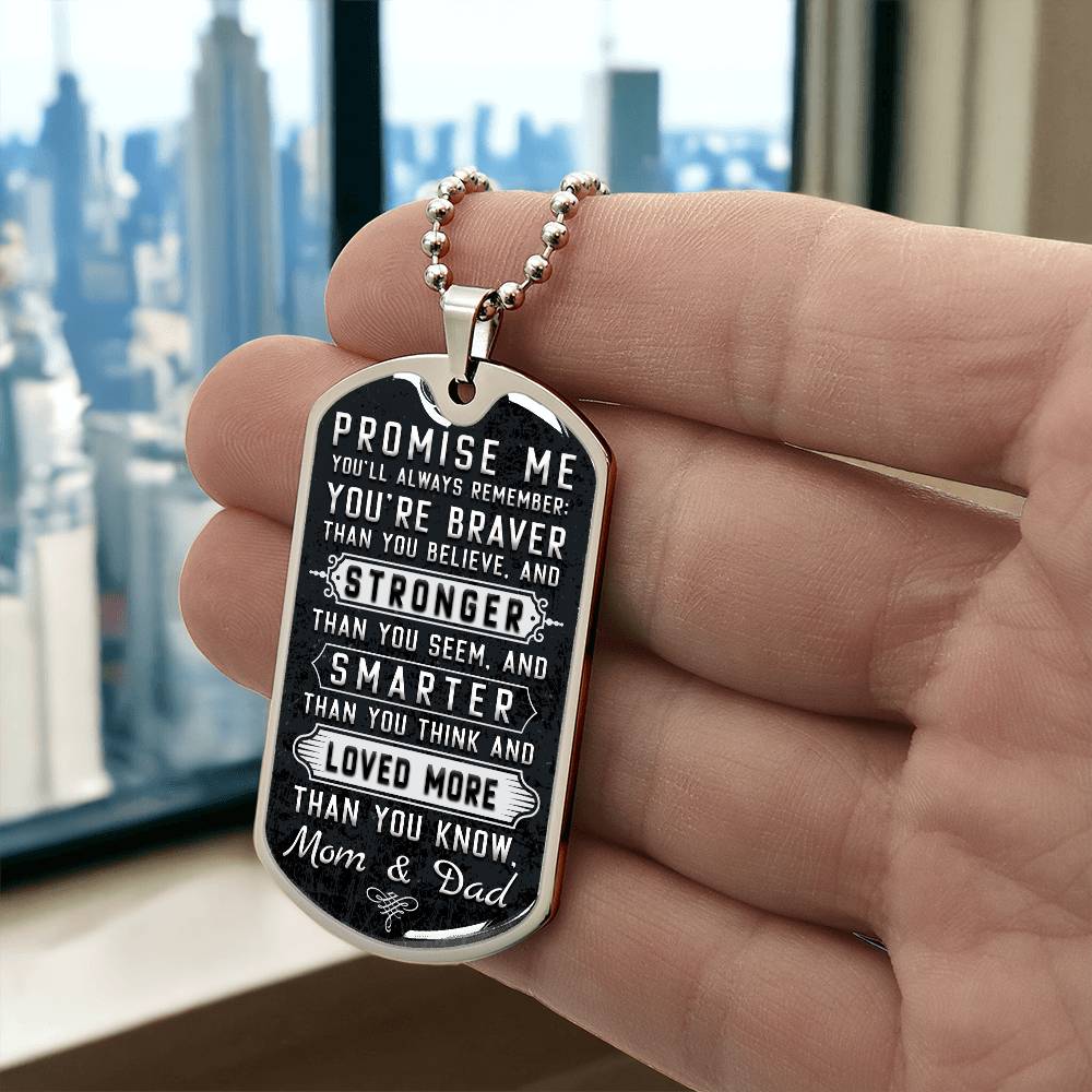 Personalized Dog Tag - Promise me