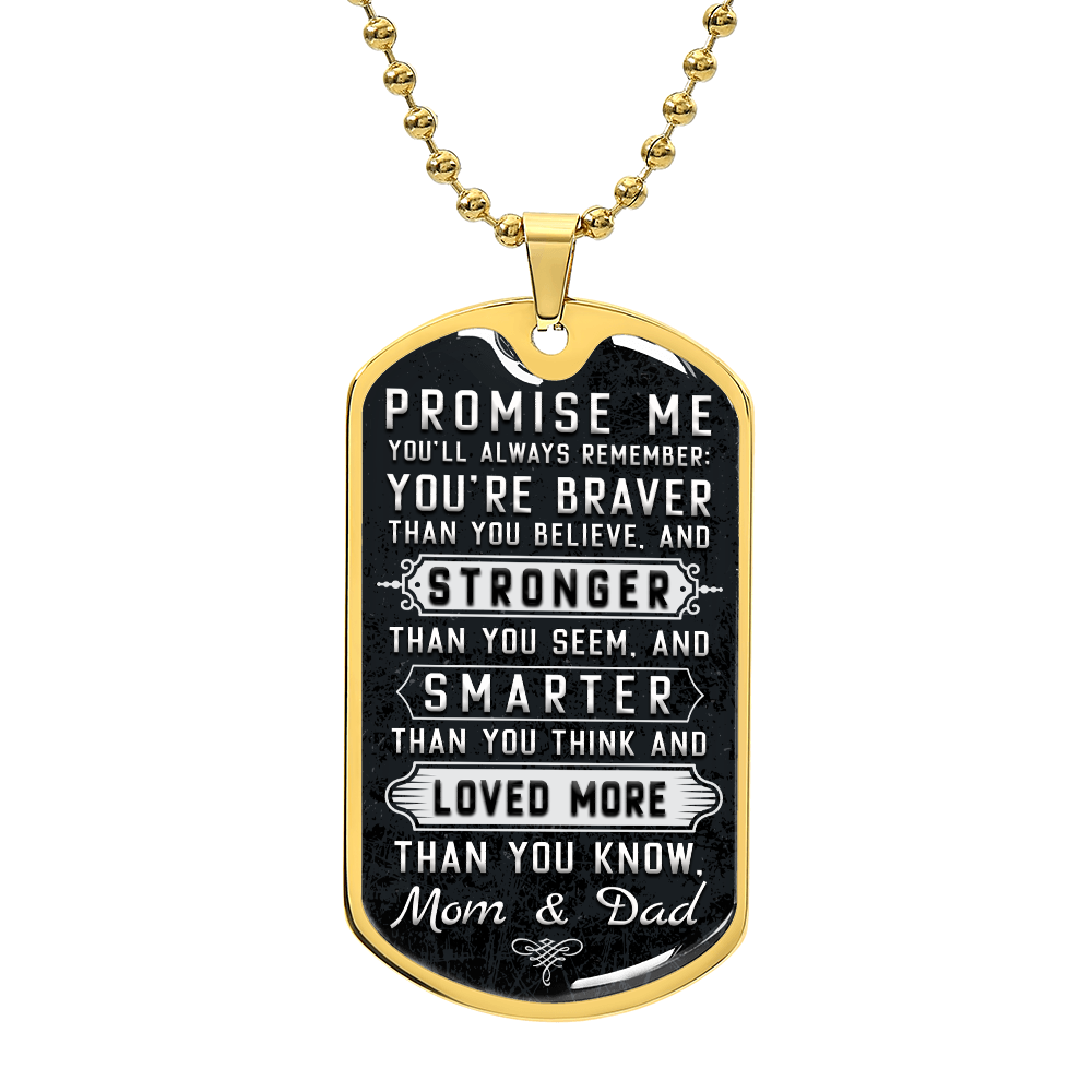 Personalized Dog Tag - Promise me