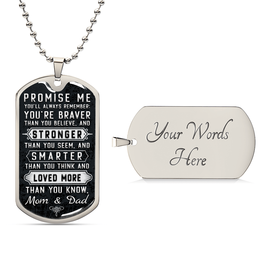 Personalized Dog Tag - Promise me