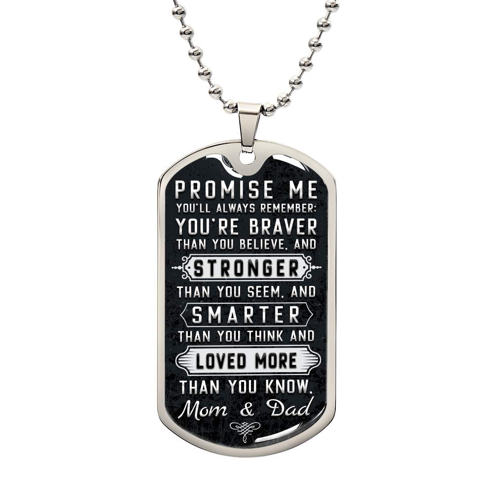 Personalized Dog Tag - Promise me