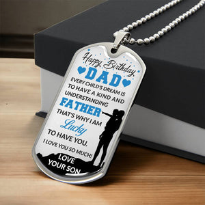 Personalized Dog Tag -SON TO DAD