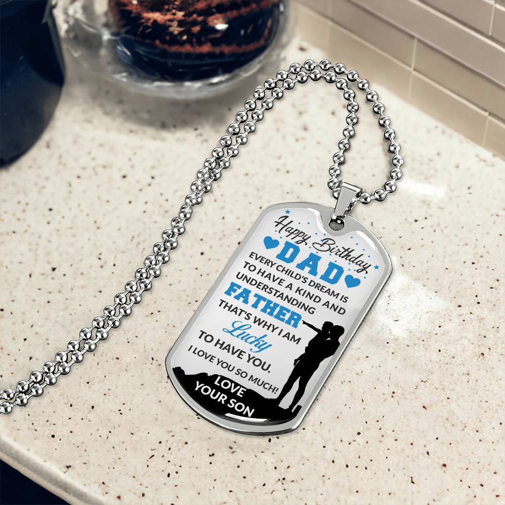 Personalized Dog Tag -SON TO DAD