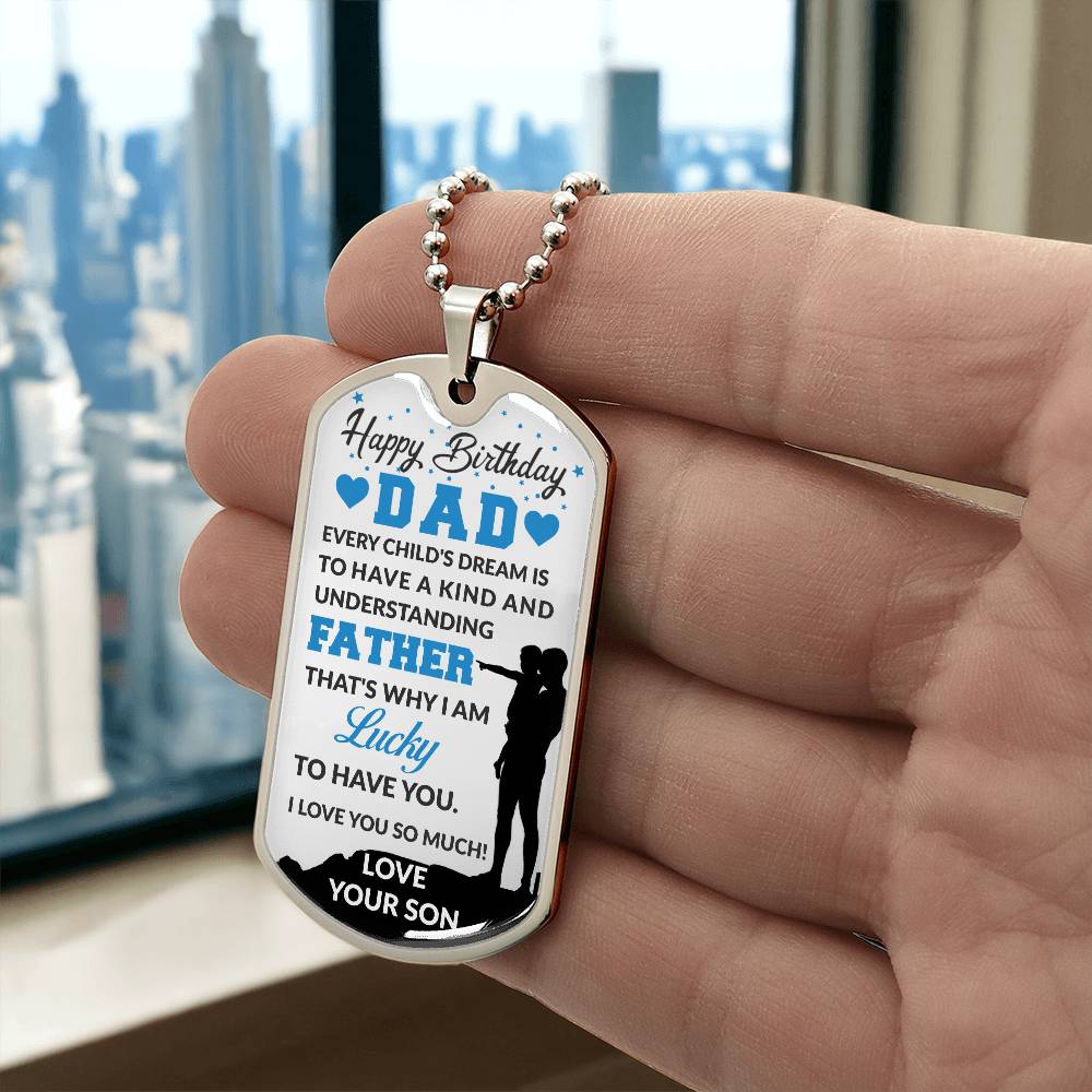 Personalized Dog Tag -SON TO DAD