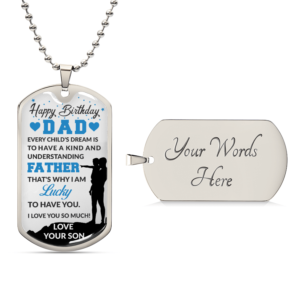 Personalized Dog Tag -SON TO DAD