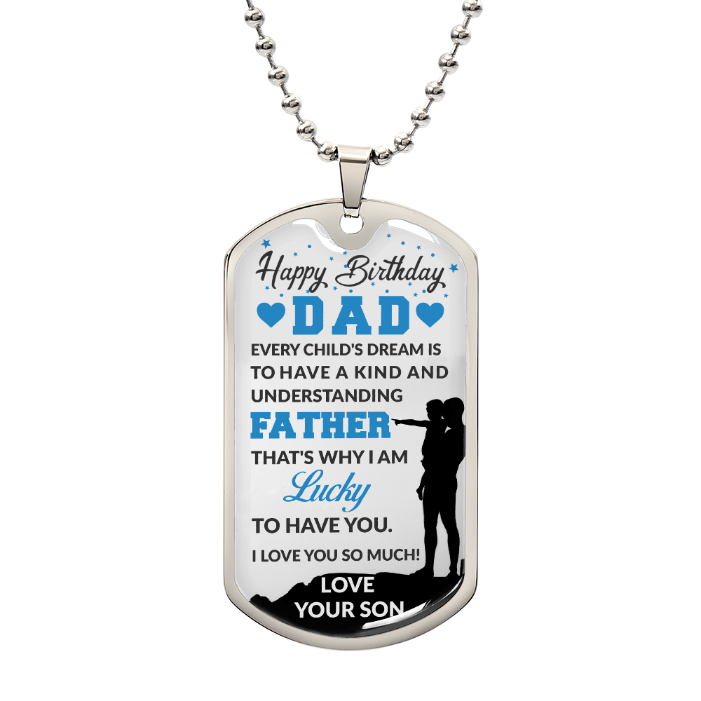 Personalized Dog Tag -SON TO DAD