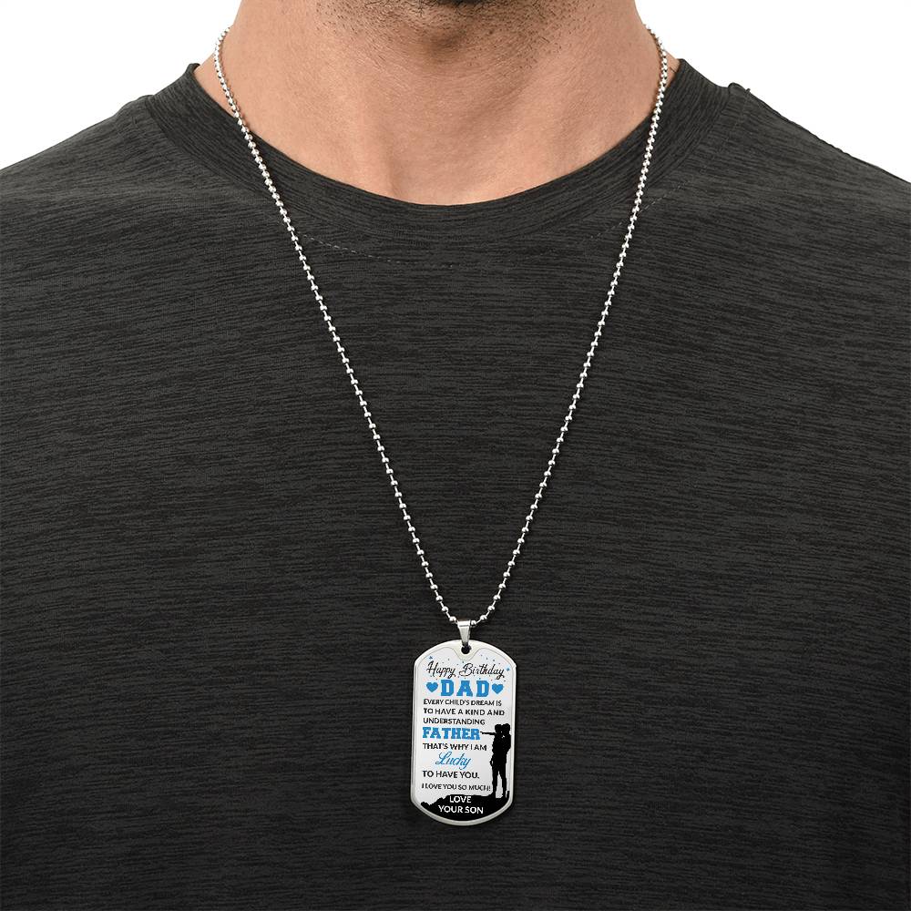 Personalized Dog Tag -SON TO DAD