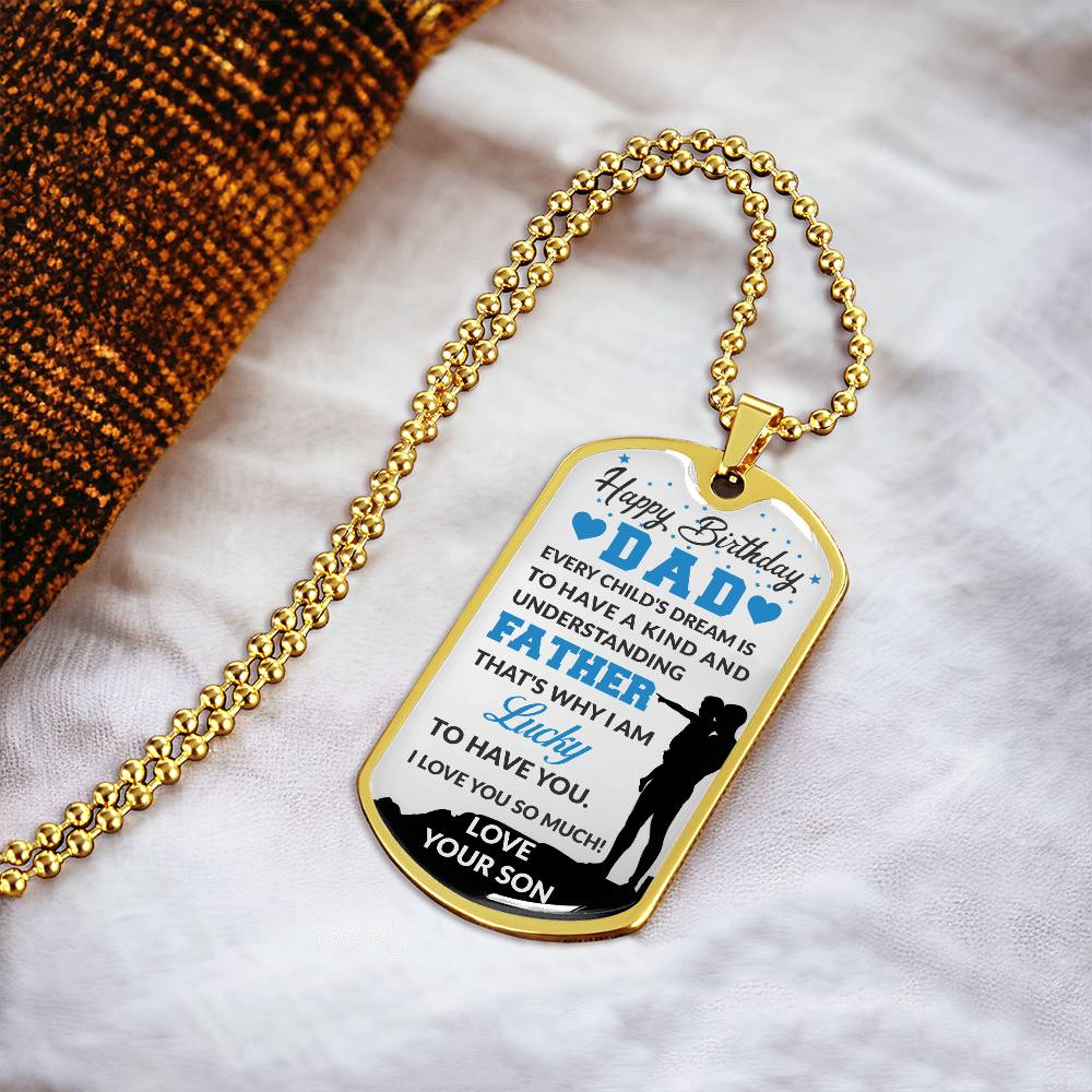 Personalized Dog Tag -SON TO DAD