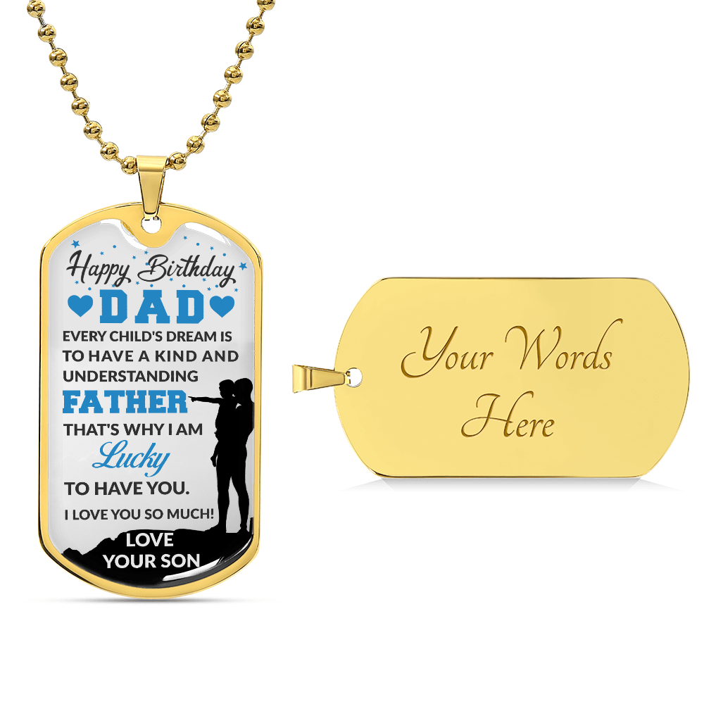 Personalized Dog Tag -SON TO DAD