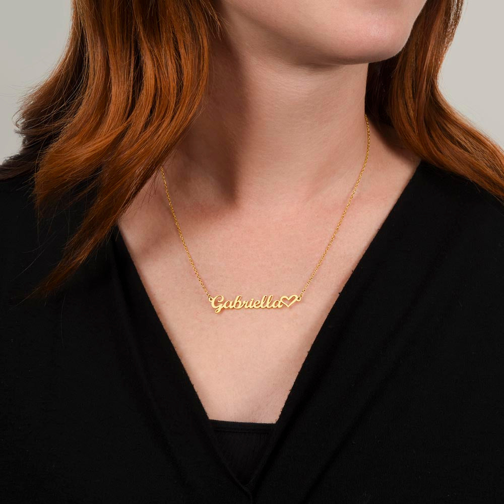 Personalized Heart Name Necklace