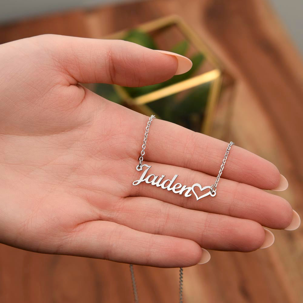 Personalized Heart Name Necklace