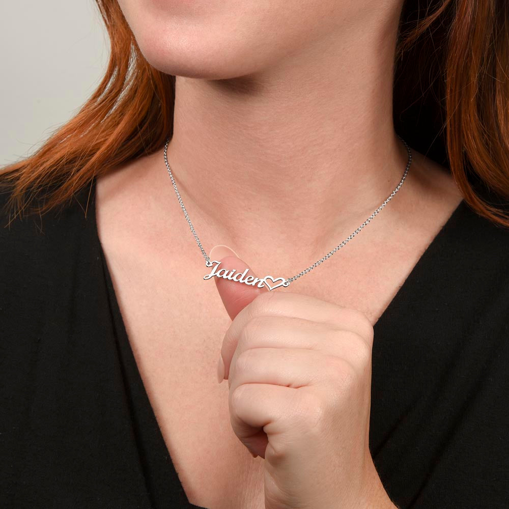 Personalized Heart Name Necklace