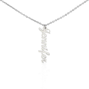 Personalized Vertical Name Necklace