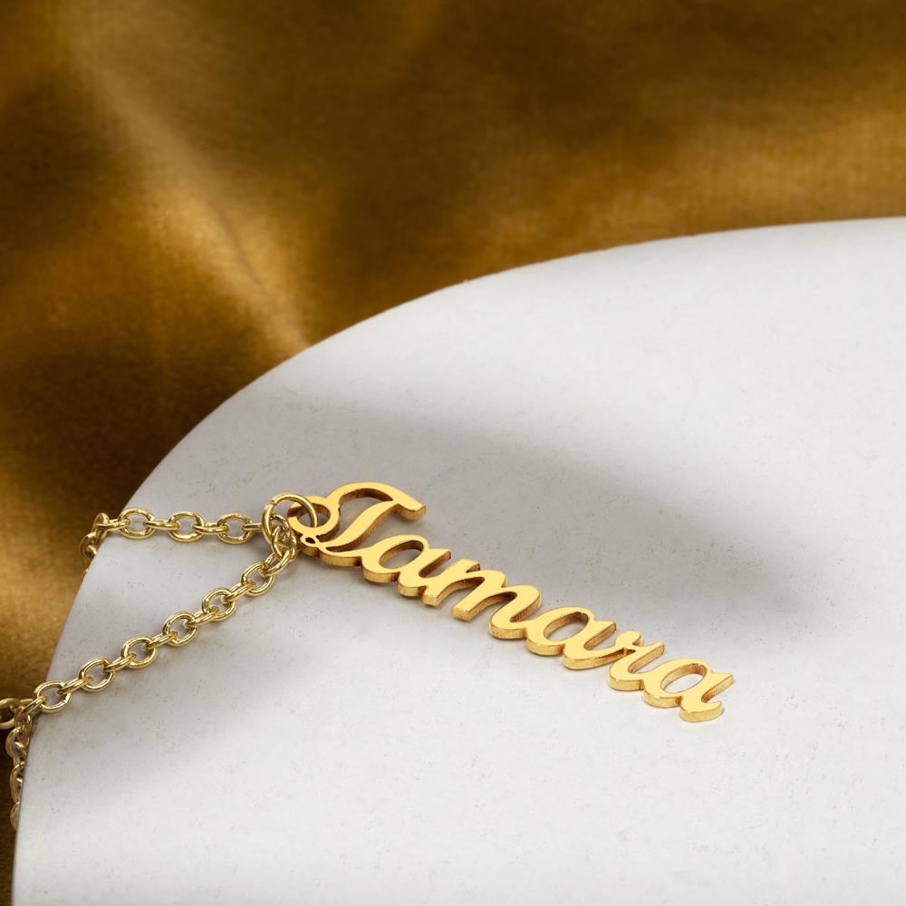 Personalized Vertical Name Necklace