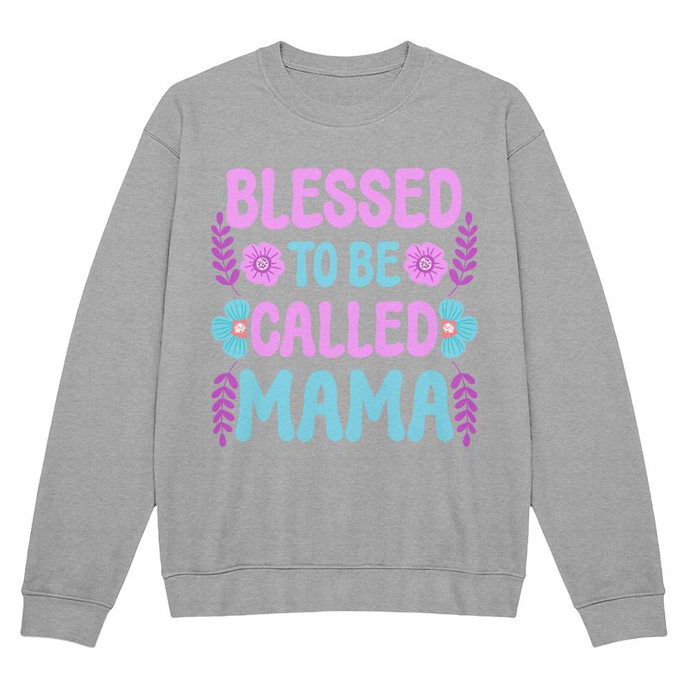 Premium Bella + Canvas 3945 Unisex Crewneck Sweatshirt - Blessed To Be Called Mama