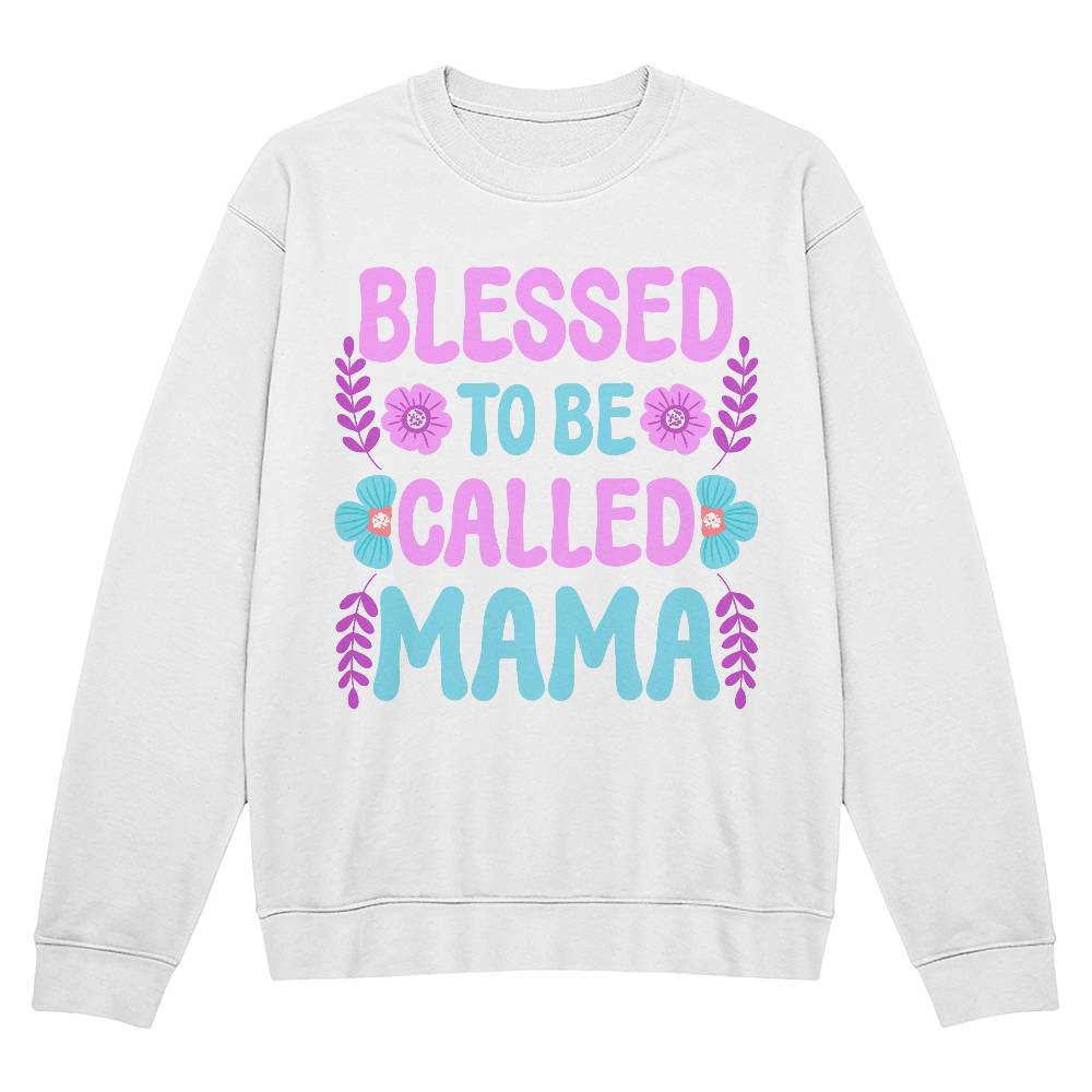 Premium Bella + Canvas 3945 Unisex Crewneck Sweatshirt - Blessed To Be Called Mama