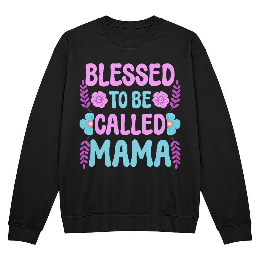 Premium Bella + Canvas 3945 Unisex Crewneck Sweatshirt - Blessed To Be Called Mama