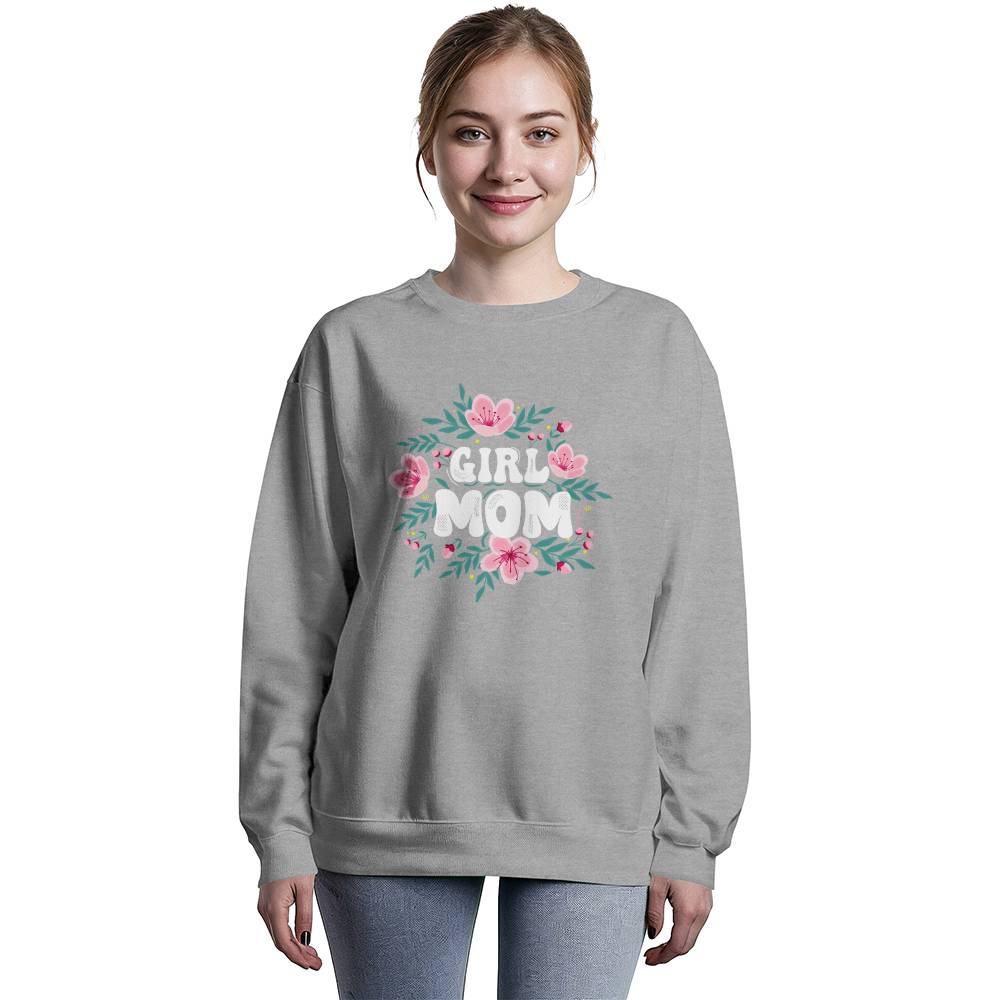 Premium Bella + Canvas 3945 Unisex Crewneck Sweatshirt -Girl mom