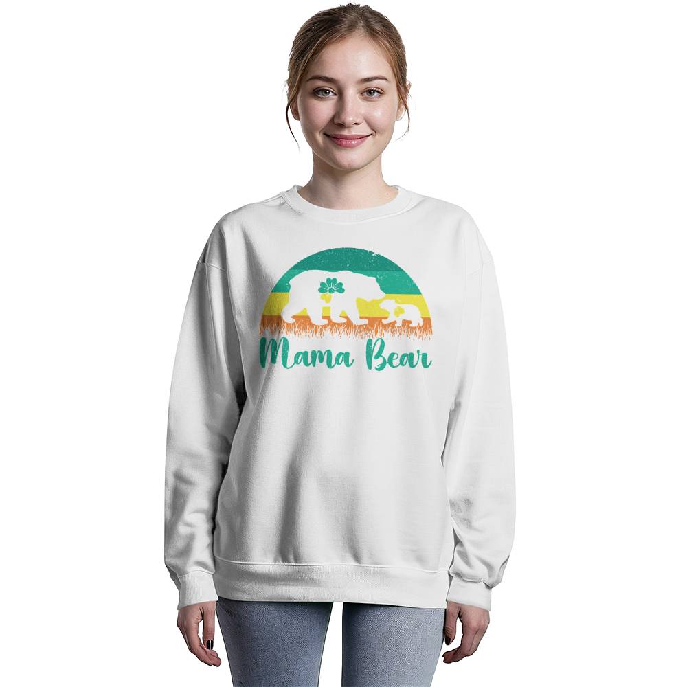 Premium Bella + Canvas 3945 Unisex Crewneck Sweatshirt -Mama Bear