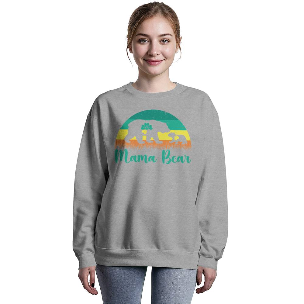 Premium Bella + Canvas 3945 Unisex Crewneck Sweatshirt -Mama Bear