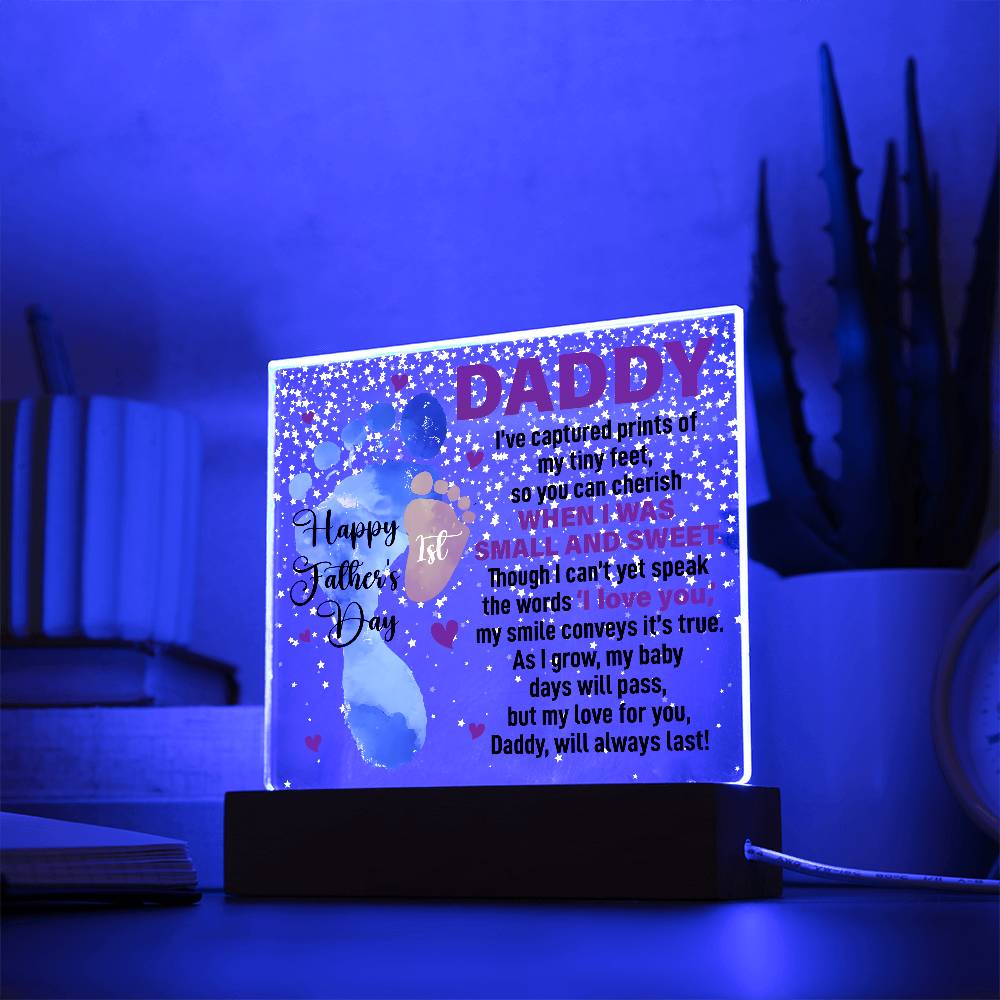 Printed Acrylic Square-Daddy-I have