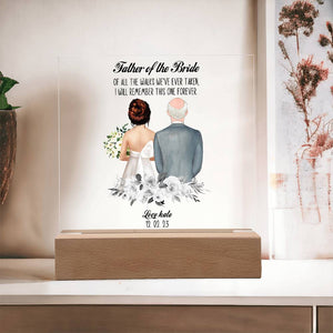 Printed Acrylic Square-Father of the Bride