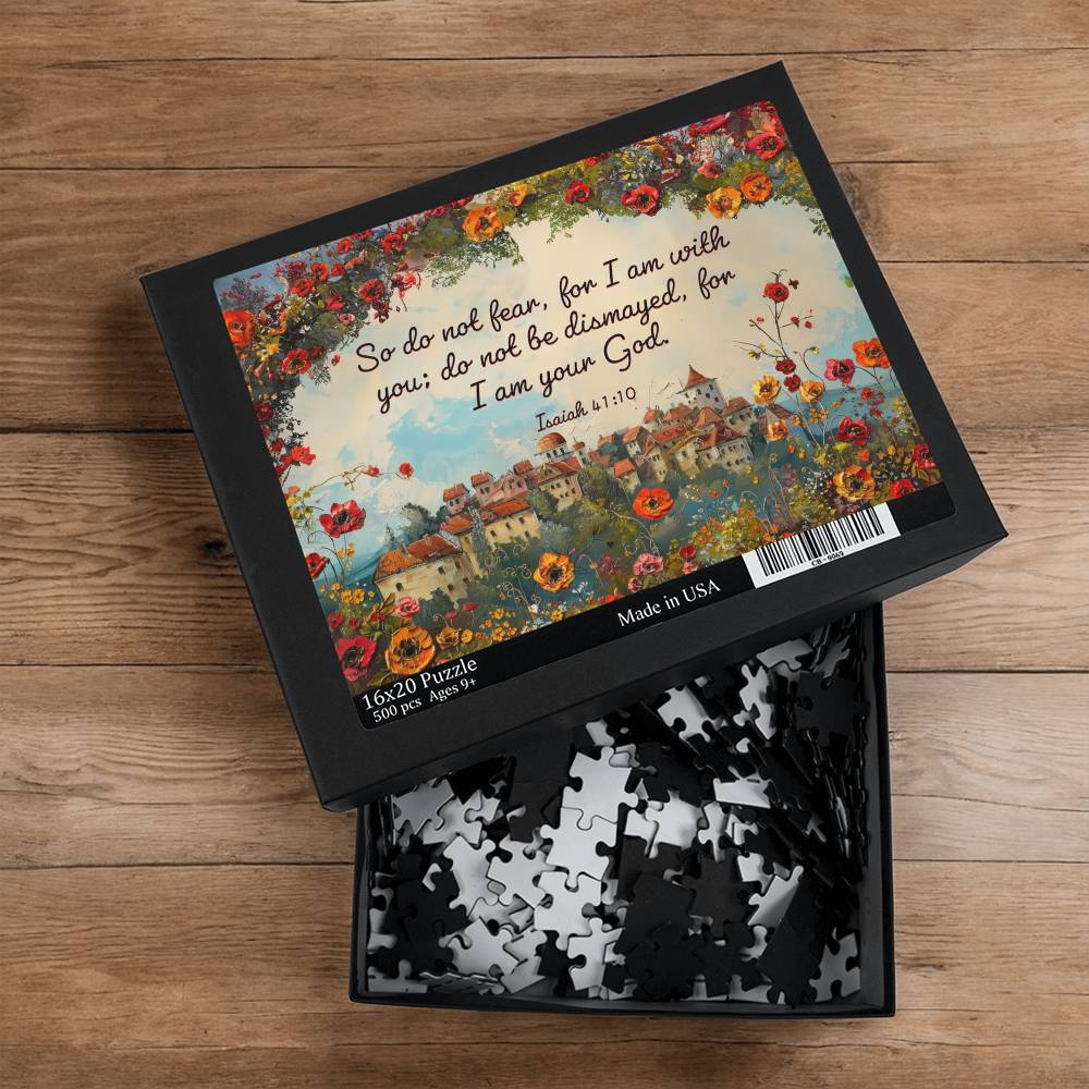 Puzzle 16x20 - So do not fear-bible quote