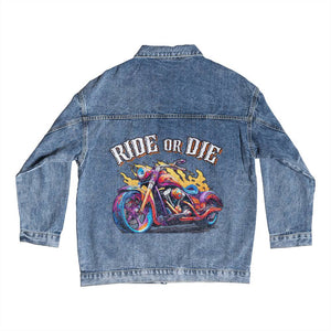 Ride or Die - Men's DTG Denim Jacket