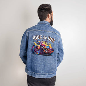 Ride or Die - Men's DTG Denim Jacket