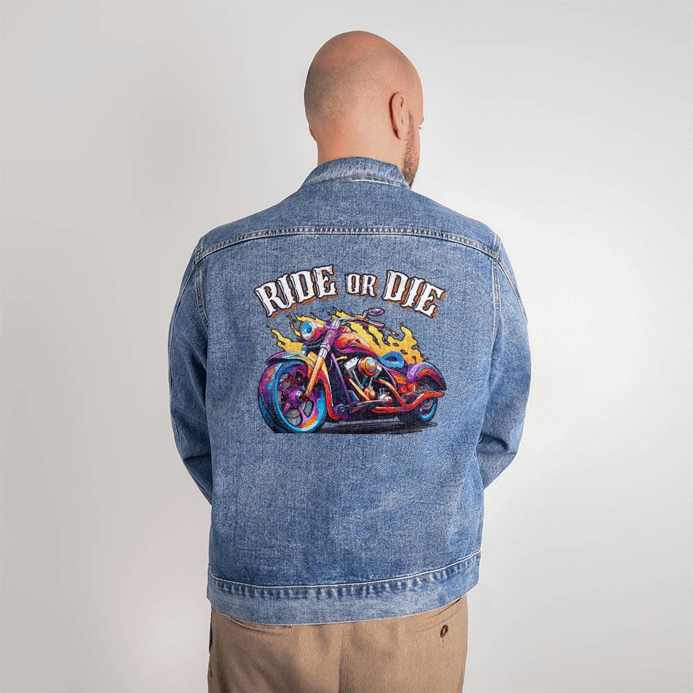 Ride or Die - Men's DTG Denim Jacket