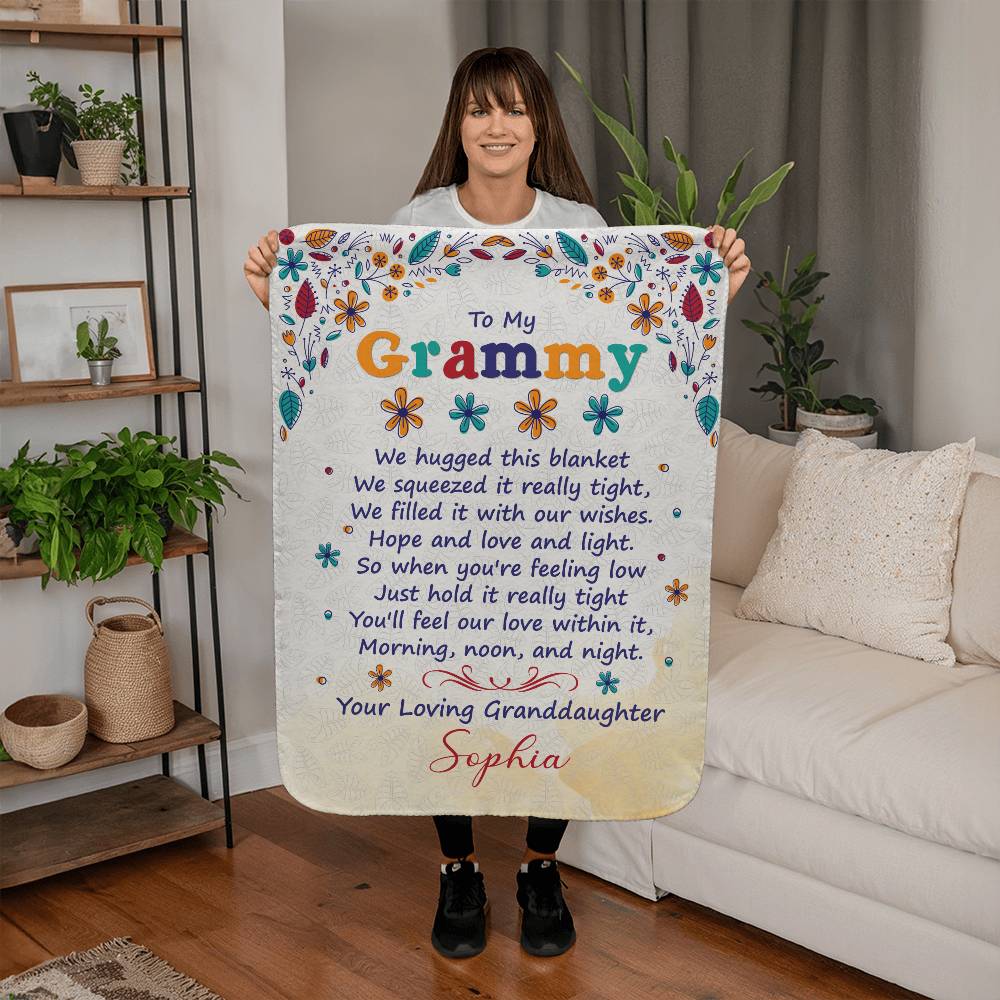 Sherpa Fleece Blanket - To My Grammy (Grandparent)