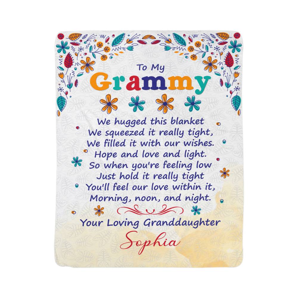 Sherpa Fleece Blanket - To My Grammy (Grandparent)