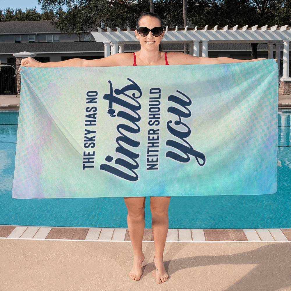 Sports Towel - The sky has no limits neither should you