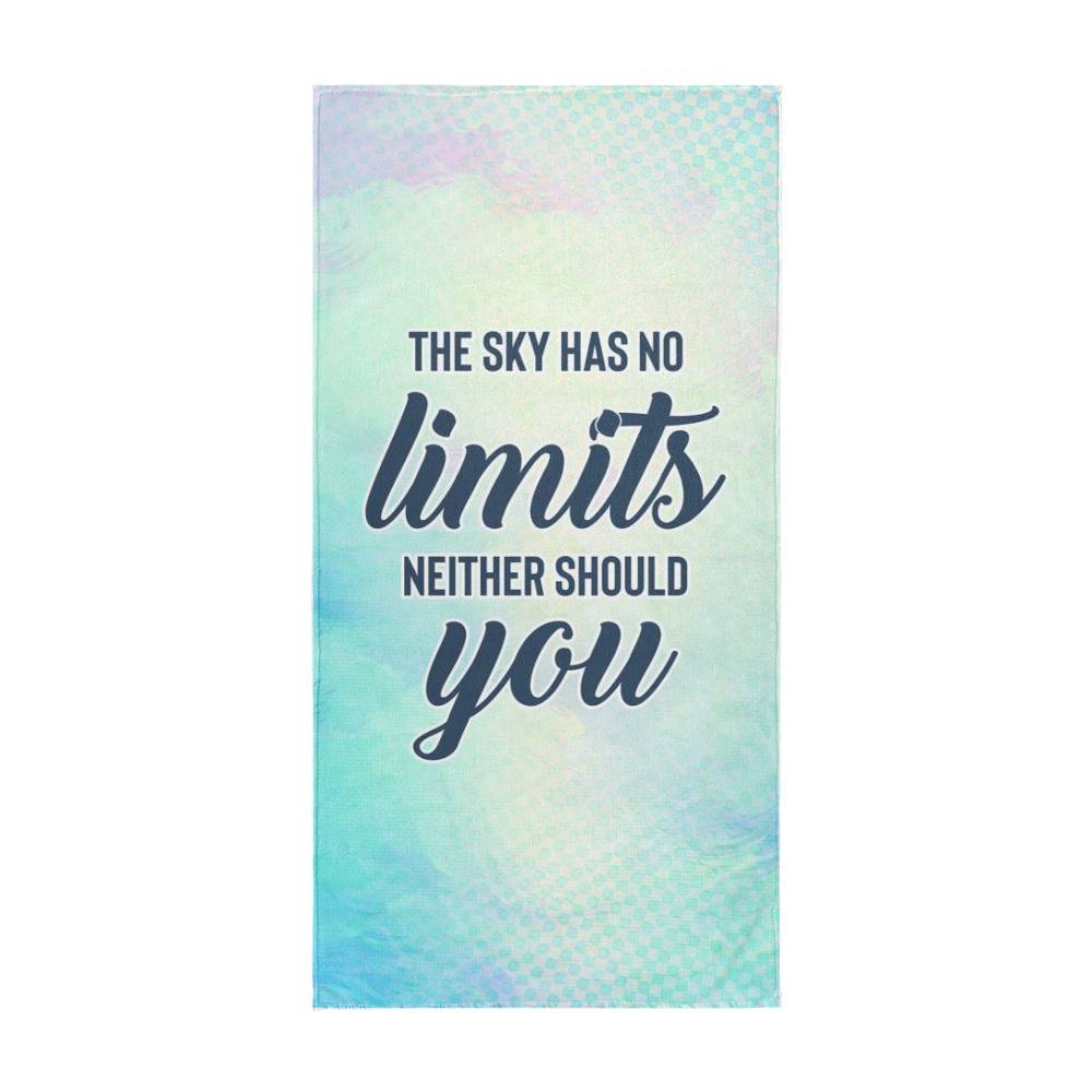 Sports Towel - The sky has no limits neither should you