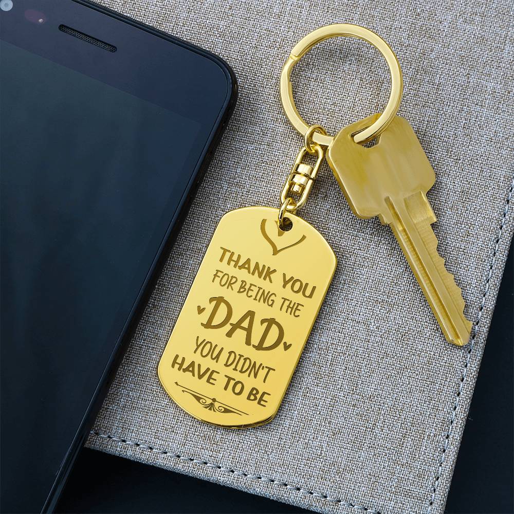 Thank you for being the dad - keychain