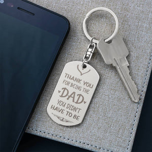 Thank you for being the dad - keychain