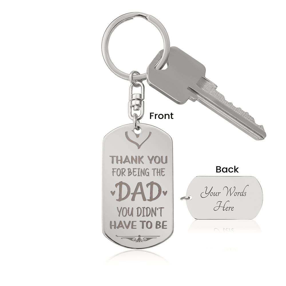 Thank you for being the dad - keychain