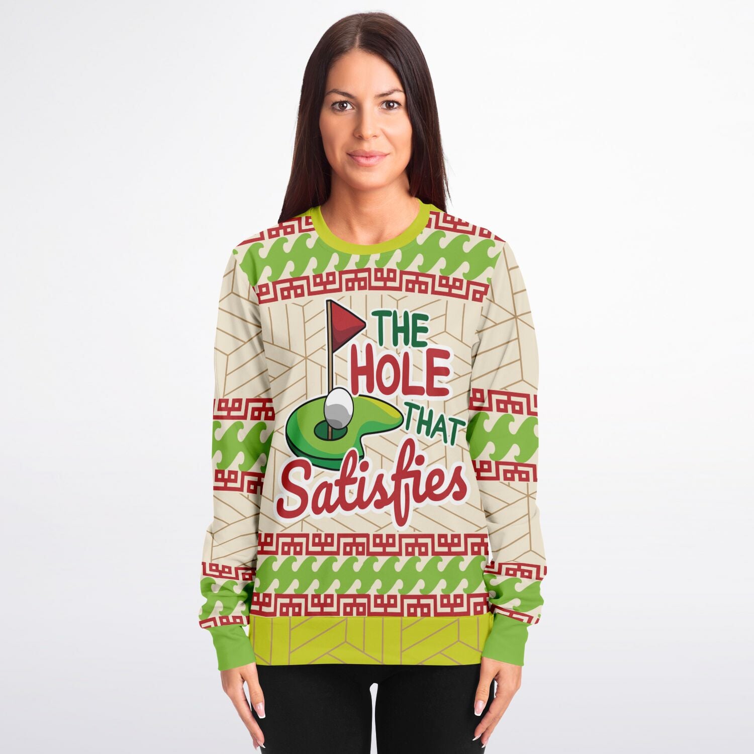 The Hole That Satisfies Golf Christmas Sweatshirt