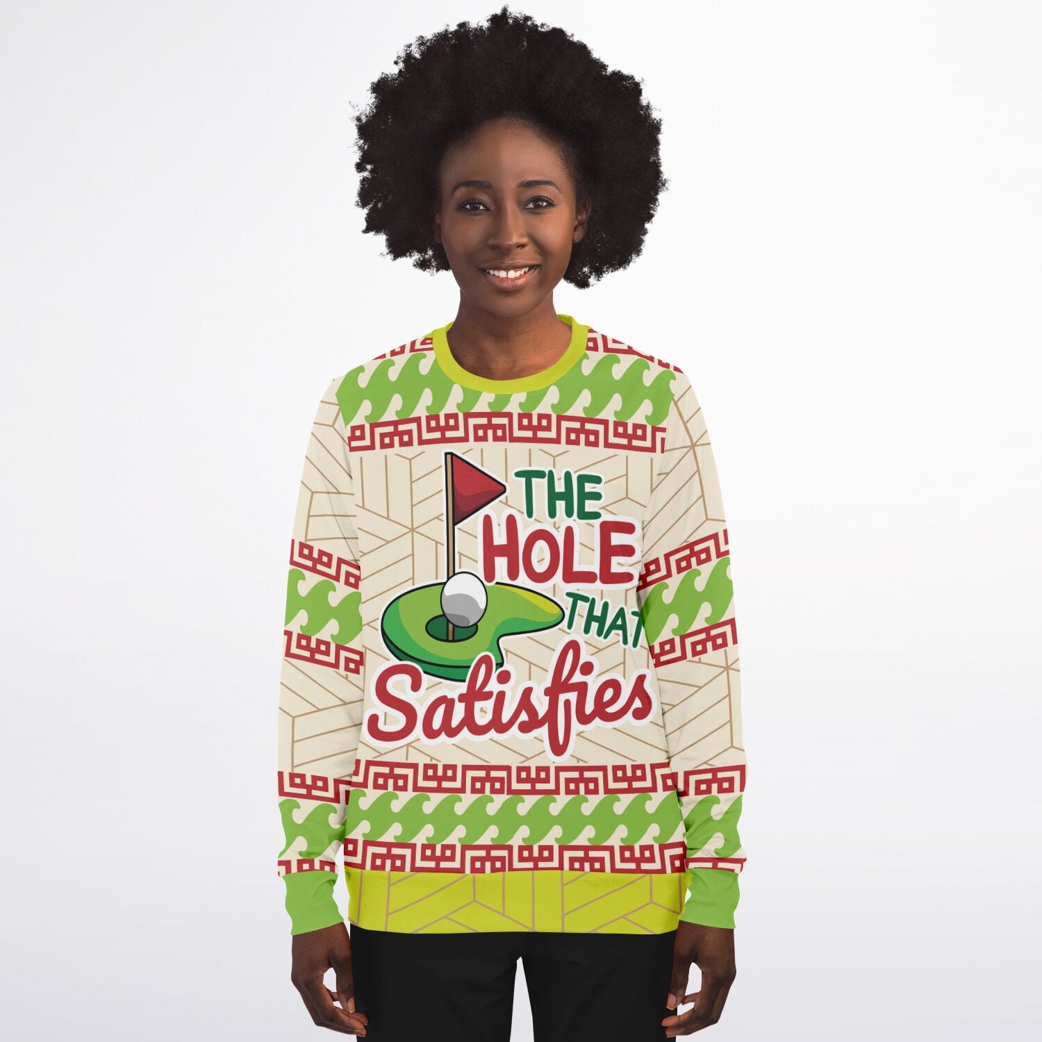 The Hole That Satisfies Golf Christmas Sweatshirt